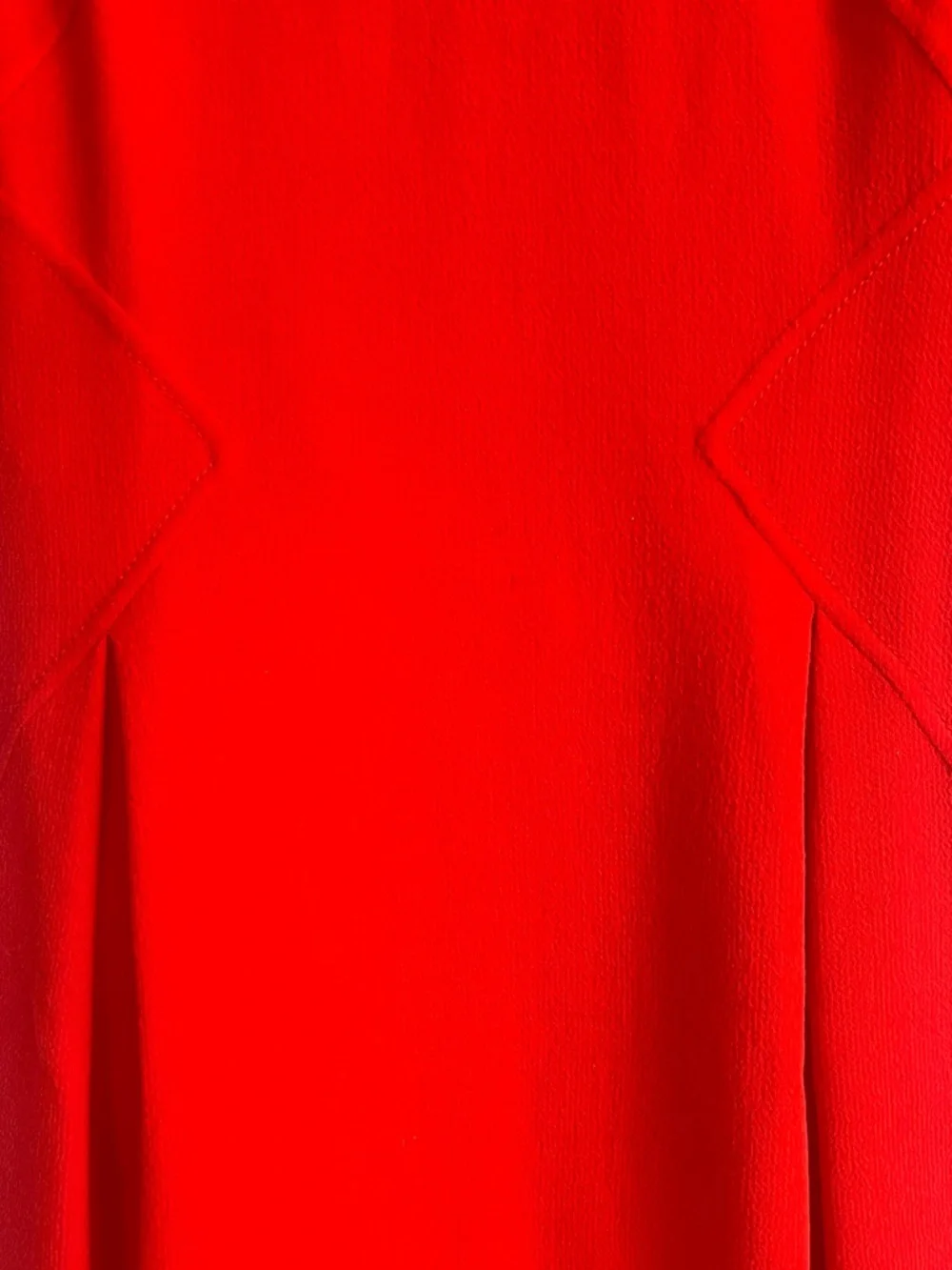 Oscar de la Renta Red Wool Sheath Dress IT 42 / US 8 - Picture 4 of 8